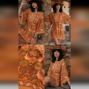 16 Aus 14/16 Usa Nine Lives Bazaar Pepper Tunic Dress In Desert Hippie Boho 70s